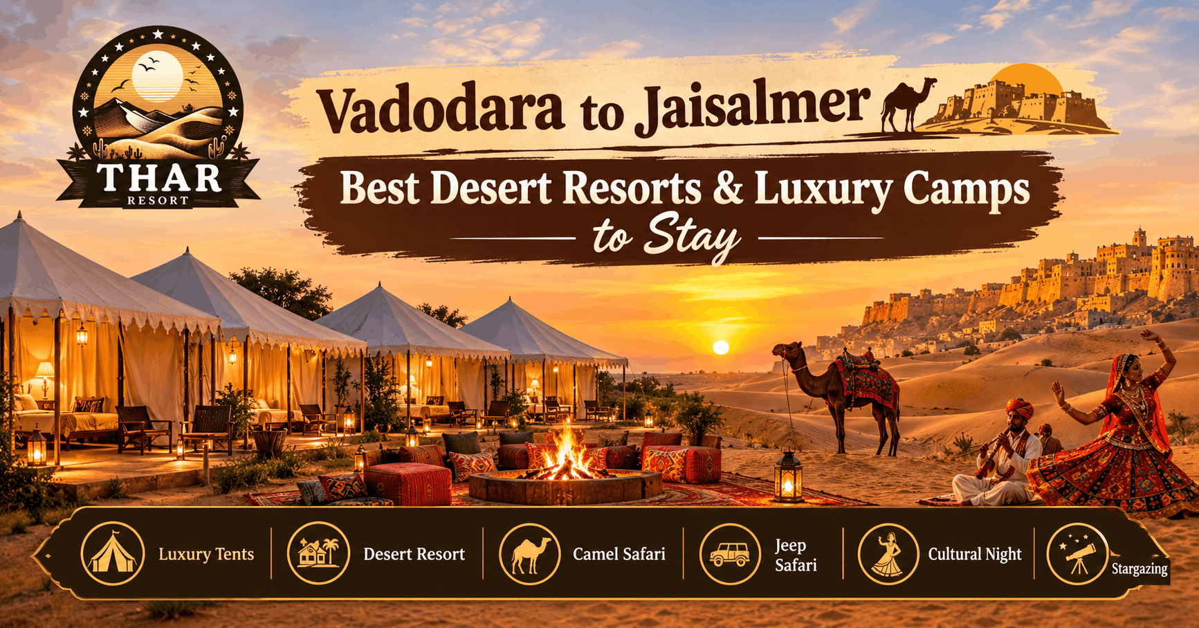 Vadodara to Jaisalmer tour package